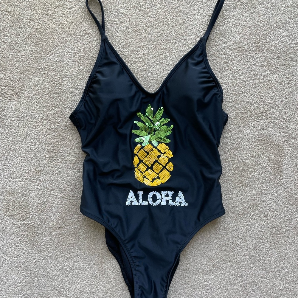 Aloha One Piece Bathing Suit Size Medium